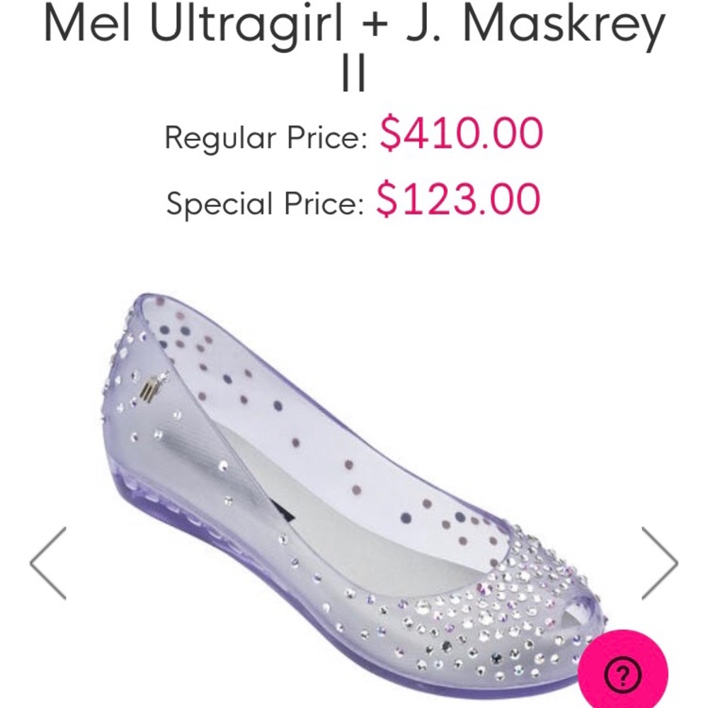 Melissa+J Maskrey couture Swarovski flats size 8